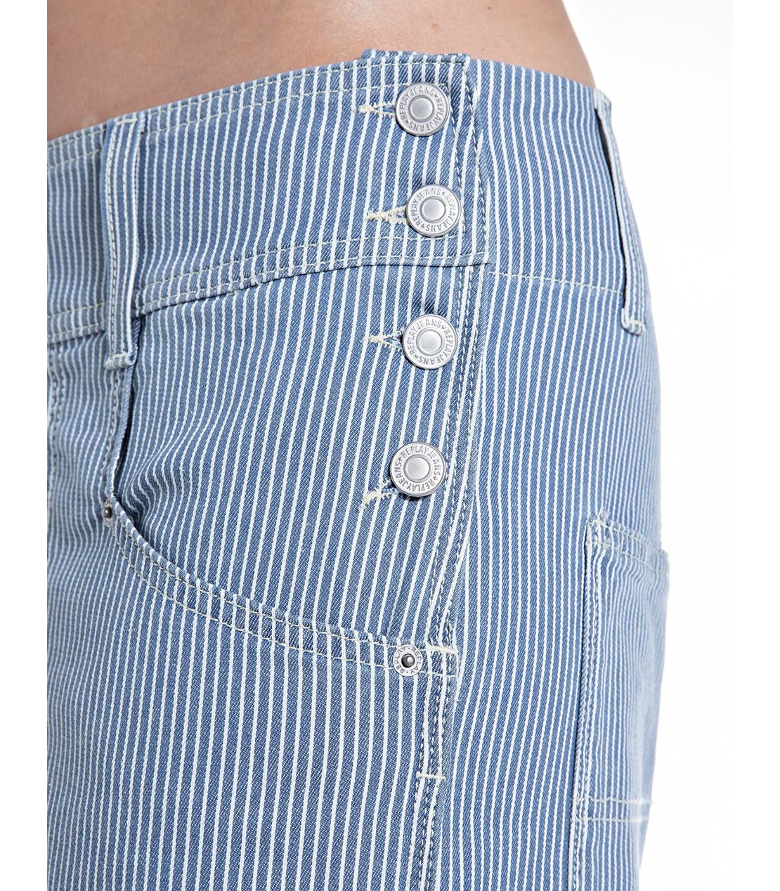 コードレーンストライプワークワイドパンツ 詳細画像 ダークブルー 6